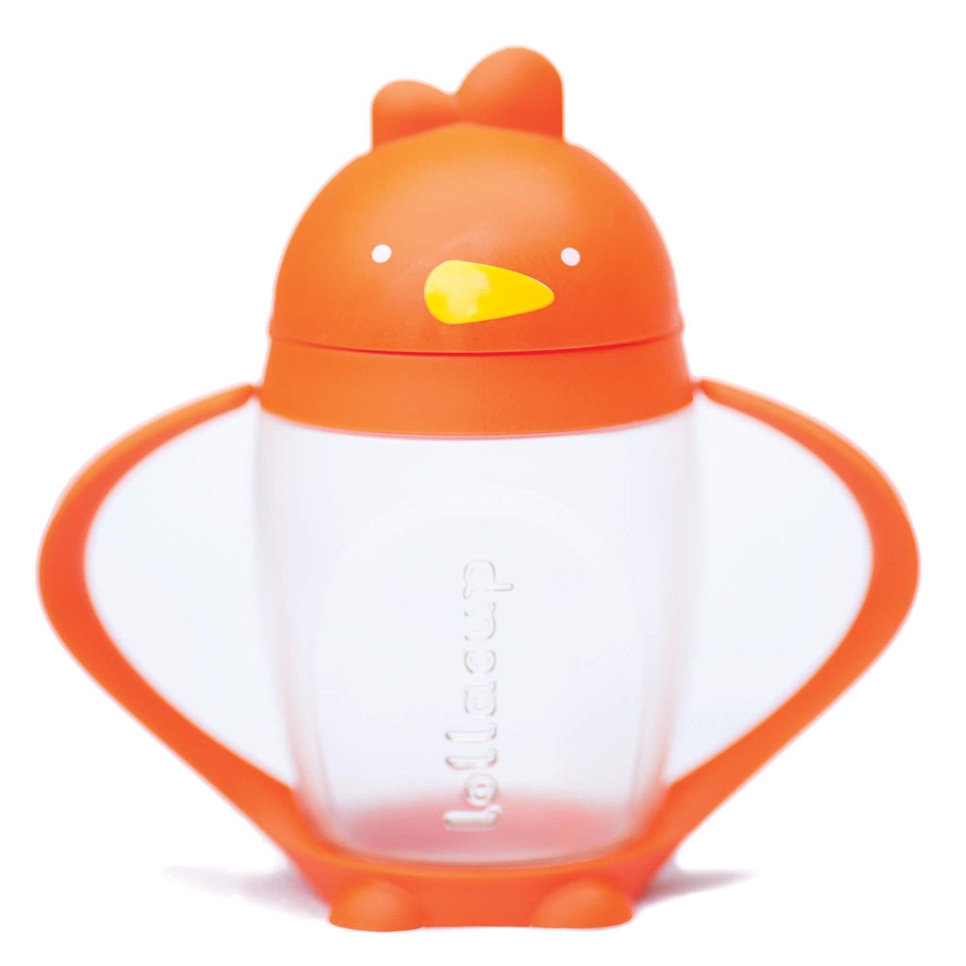 Lollaland Lollacup Infant & Toddler Straw Cup - Orange - Traveling Tikes 