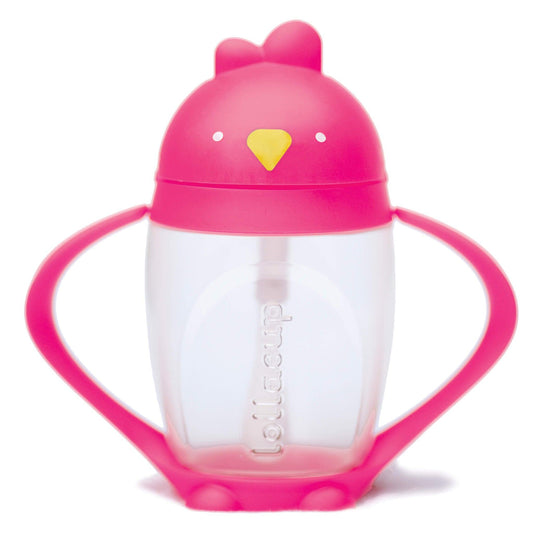 Lollaland Lollacup Infant & Toddler Straw Cup - Pink - Traveling Tikes 