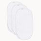 Natemia Ultra Soft Muslin Bamboo Burp Cloths - 3 Pack - White - Traveling Tikes 