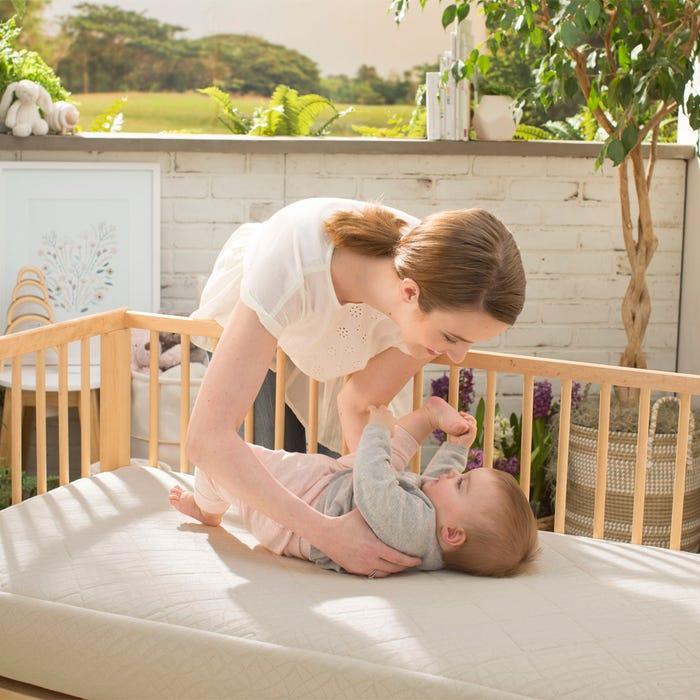 Naturepedic Organic Breathable Ultra 2-Stage Baby Crib Mattress (MC47) - Traveling Tikes 