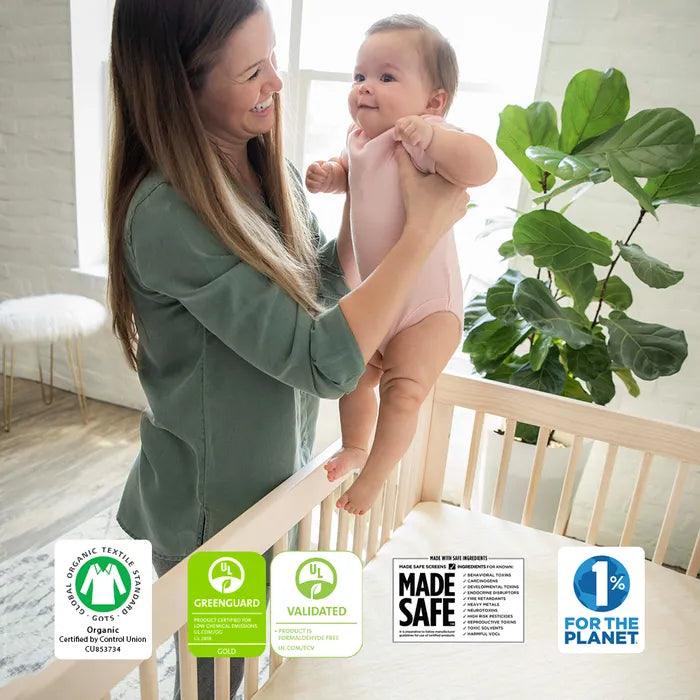 Naturepedic Organic Breathable Ultra 2-Stage Baby Crib Mattress (MC47C) - Traveling Tikes 