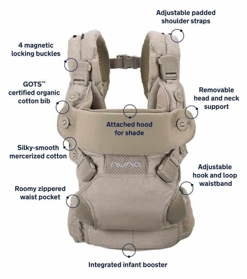 Nuna CUDL 4 in 1 Baby Carrier - Softened Hazelwood - Traveling Tikes 