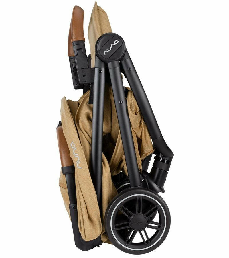 Nuna TRVL Self-Folding Compact Stroller - Camel - Traveling Tikes 