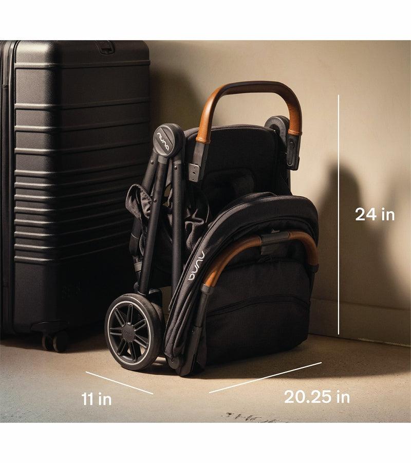 Nuna TRVL Self-Folding Compact Stroller - Caviar - Traveling Tikes 