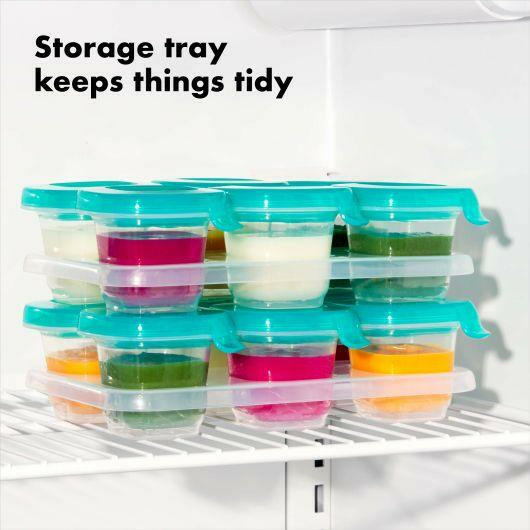 OXO 2 oz Baby Blocks™ Silicone Freezer Storage Containers - Traveling Tikes 
