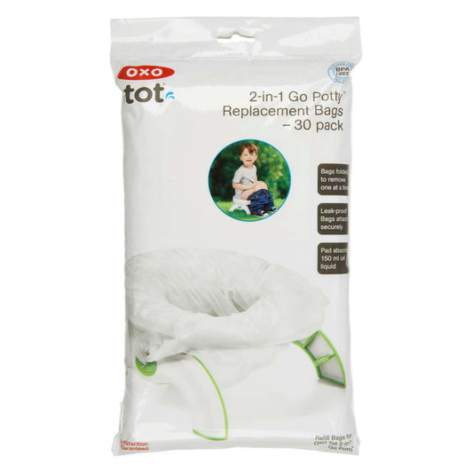 Oxo Tot Tot 2-In-1 Go Potty Refill Bags - 30 Pack - Traveling Tikes 