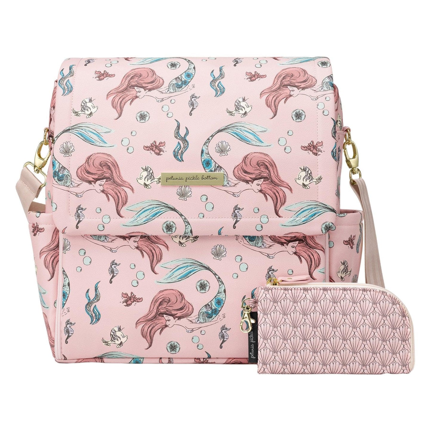 Petunia Pickle Bottom Boxy Backpack - Disney's Little Mermaid - Traveling Tikes 