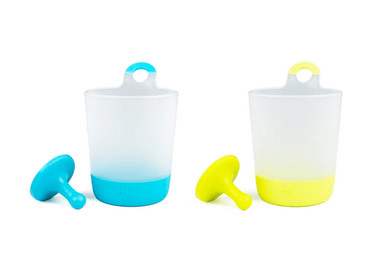 Puj PhillUp - Hangable Kids Cups Azul + Citron - Traveling Tikes 