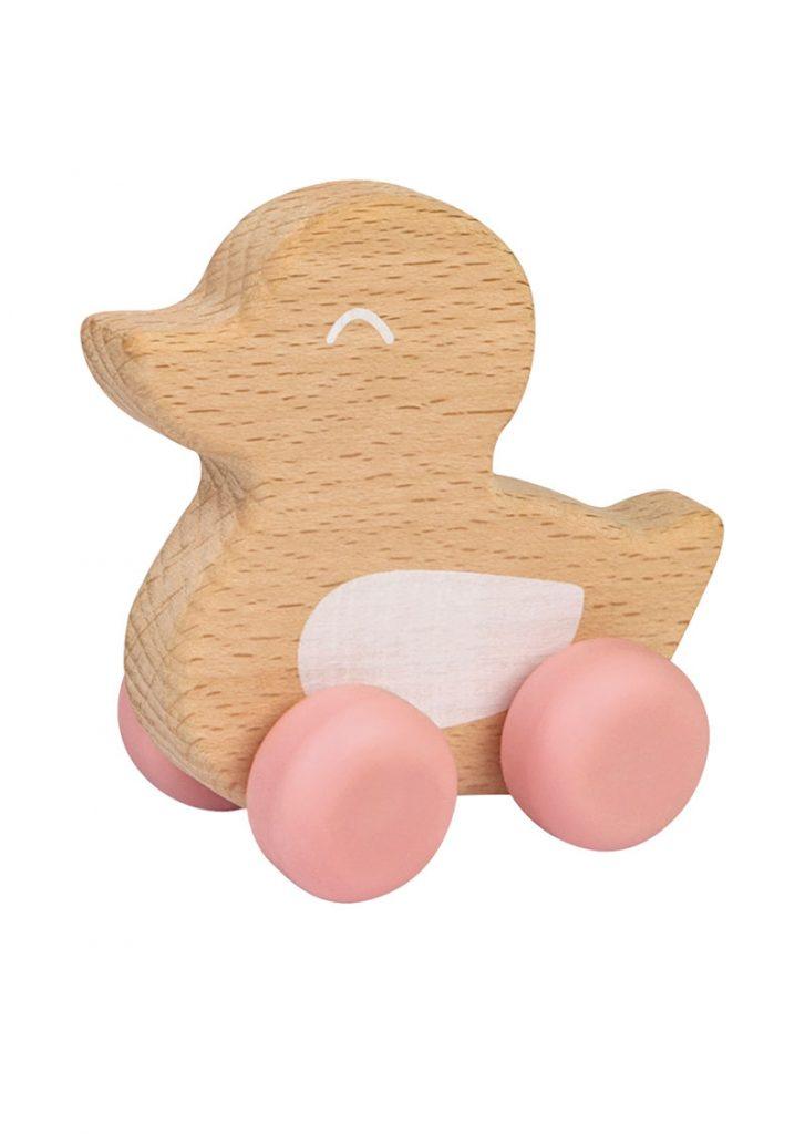 Saro Nature Ducky Teether - Pink - Traveling Tikes 