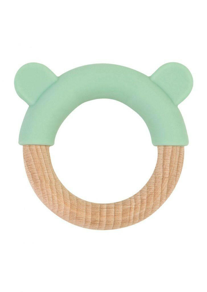 Saro Nature Little Ears Teether - Green - Traveling Tikes 