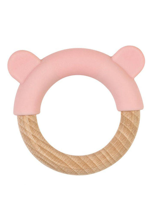 Saro Nature Little Ears Teether - Pink - Traveling Tikes 
