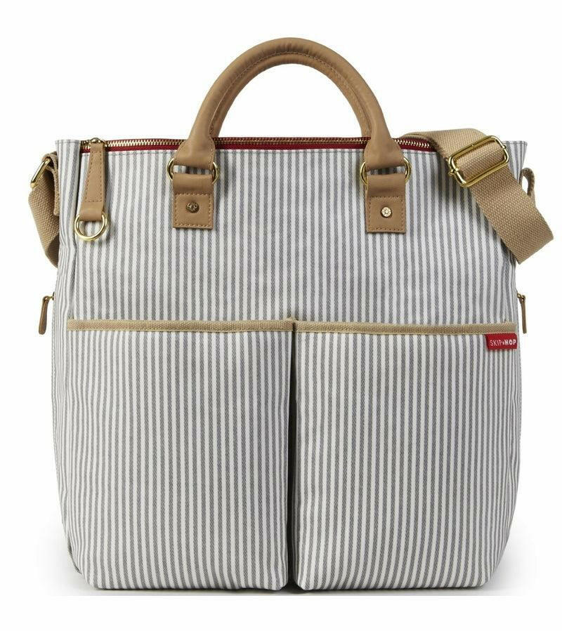 Skip Hop Duo Special Edition Diaper Bag - Limited Edition French Stripe - Traveling Tikes 