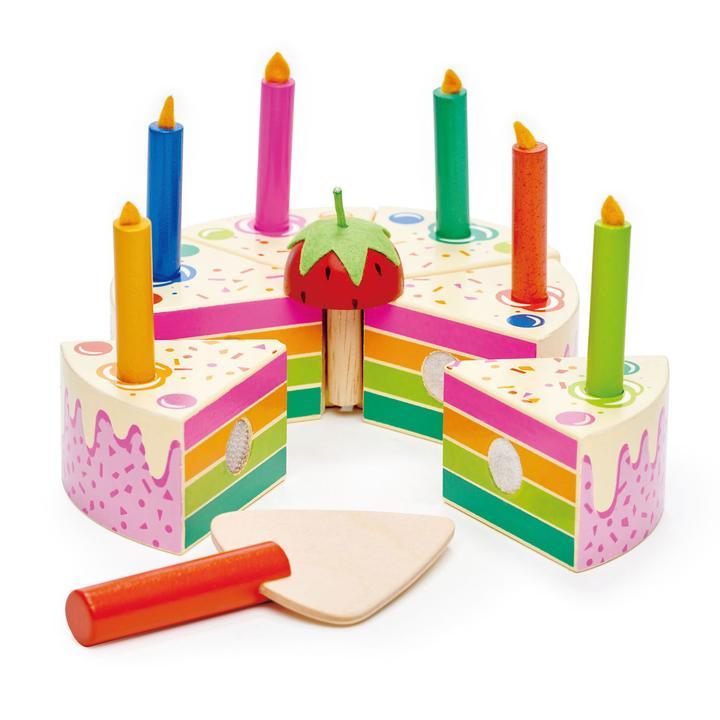 Tender Leaf Rainbow Birthday Cake - Traveling Tikes 
