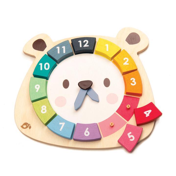 Tender Leaf Toys Bear Colours Clock - Traveling Tikes 