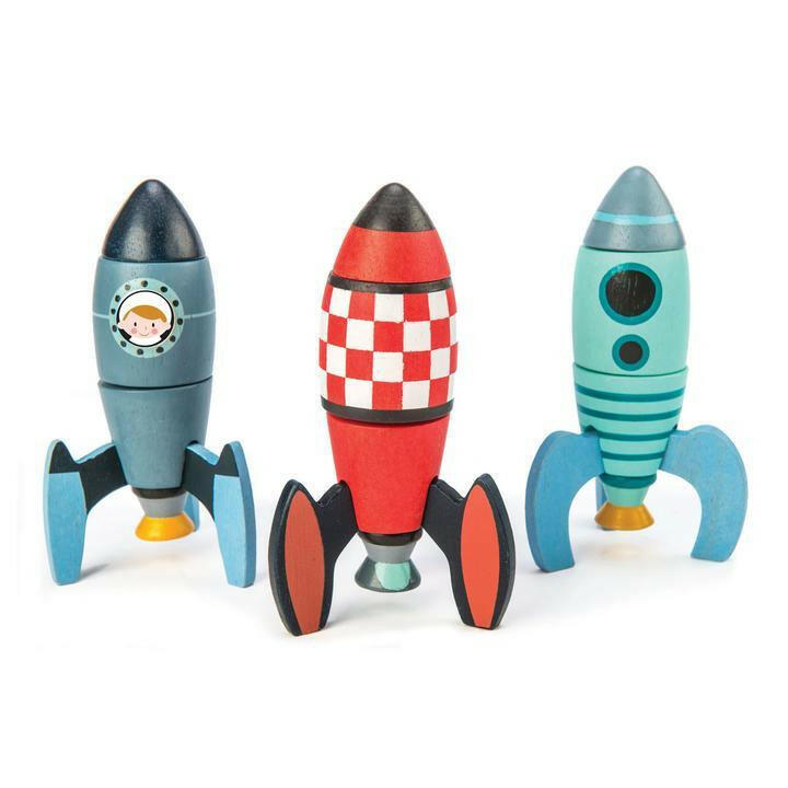 Tender Leaf Toys Rocket Construction - Traveling Tikes 