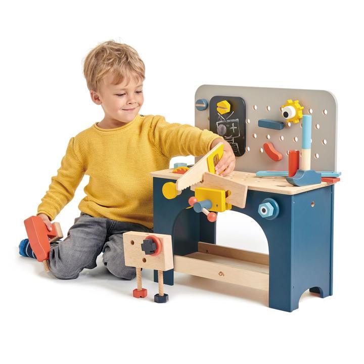 Tender Leaf Toys Table Top Tool Bench - Traveling Tikes 
