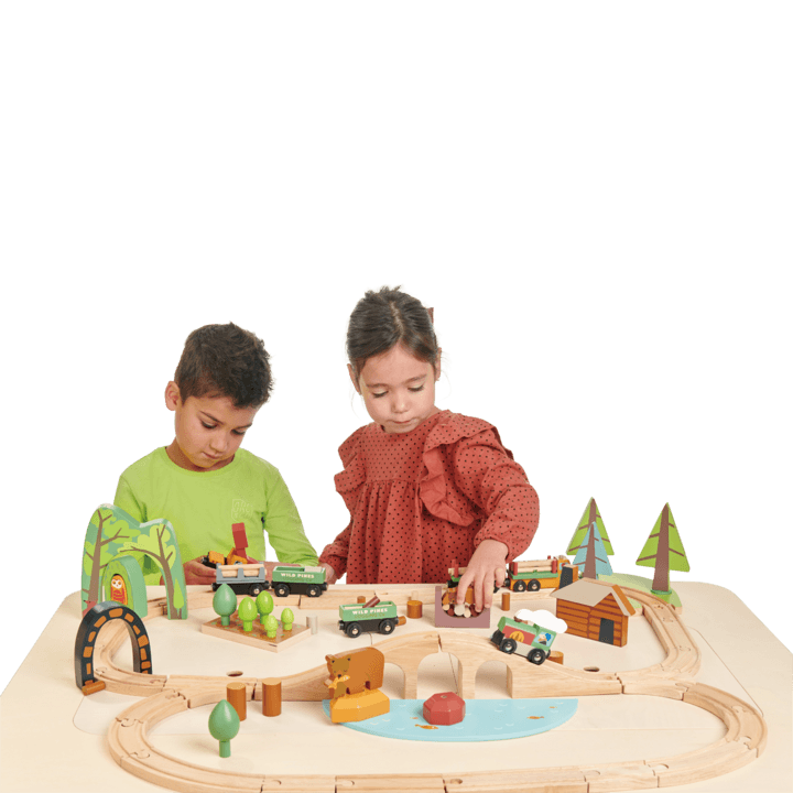Tender Leaf Toys Wild Pines Train Set - Traveling Tikes 