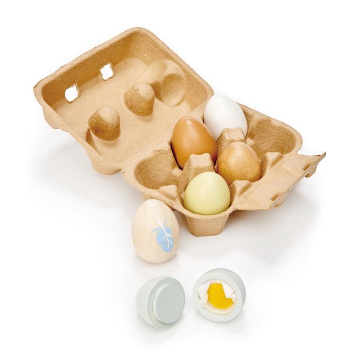 Tender Leaf Toys Wooden Eggs - Traveling Tikes 