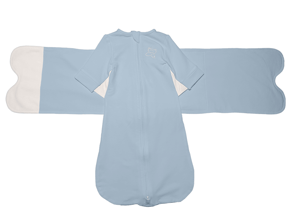 The Butterfly Swaddle - Blue Dream Sky - Small (7-12 lbs.) - Traveling Tikes 