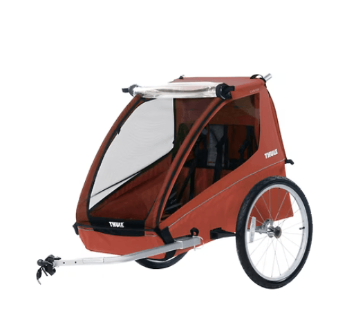 Thule Cadence 2-Seat Bike Trailer Hot Sauce Red - Traveling Tikes 