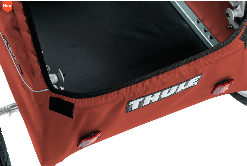 Thule Cadence 2-Seat Bike Trailer Hot Sauce Red - Traveling Tikes 