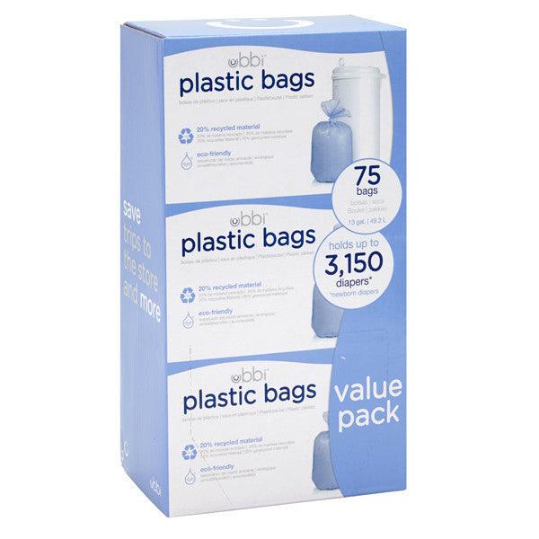 Ubbi Diaper Pail Plastic Bags Value 3 Pack - Traveling Tikes 