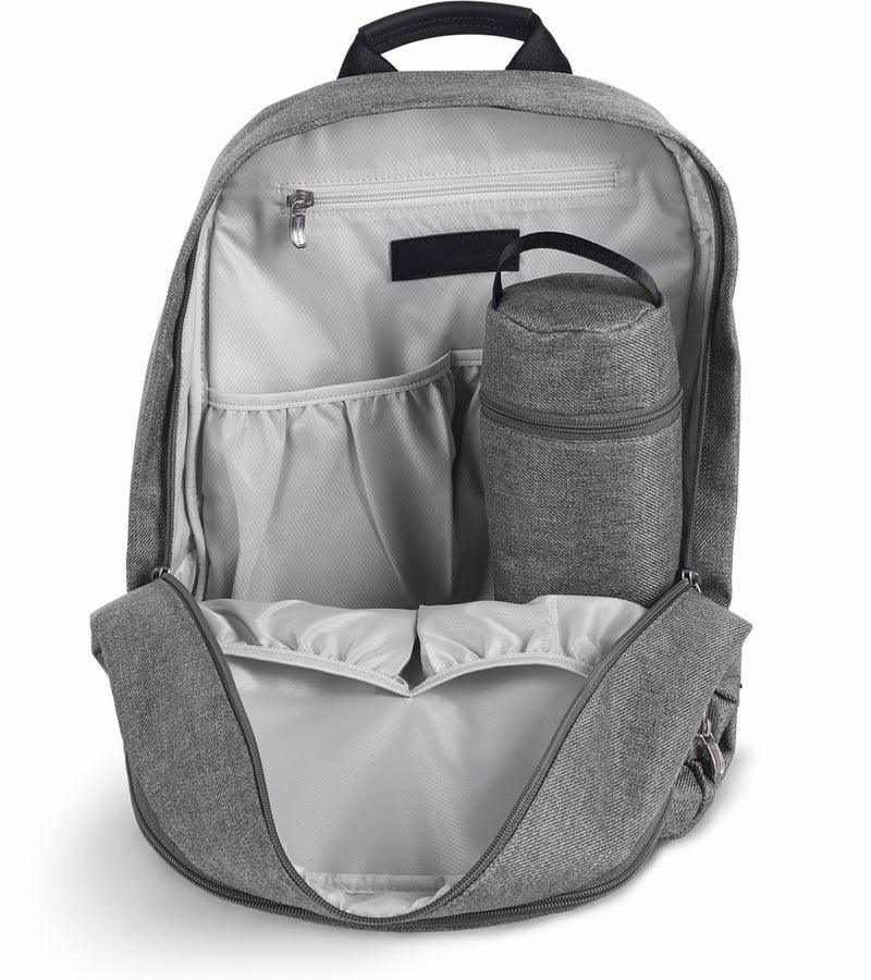 UPPAbaby Changing Backpack Diaper Bag - Finn (Deep Sea/Chestnut Leather) - Traveling Tikes 