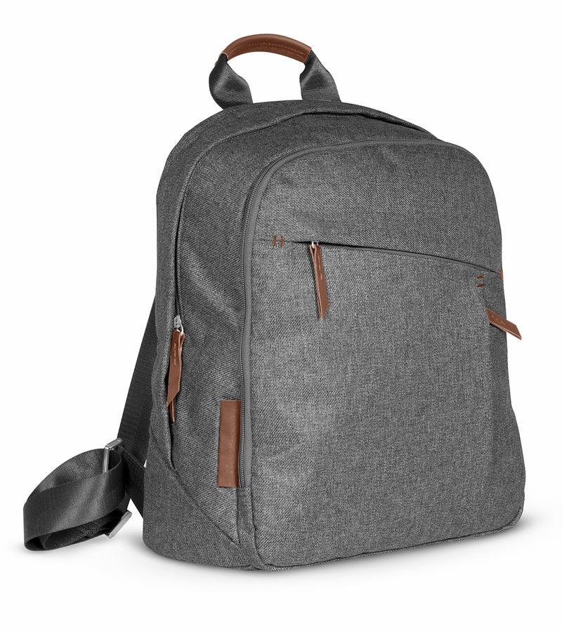UPPAbaby Changing Backpack - Greyson (Charcoal Melange/Saddle Leather) - Traveling Tikes 