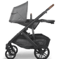 UPPAbaby Vista V2 Stroller - Greyson (Charcoal Melange/Black/Brown Leather) - Traveling Tikes 