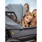 Veer Cruiser XL (4 Seater) Stroller Wagon + 2 Canopy Bundle - Grey - Traveling Tikes 
